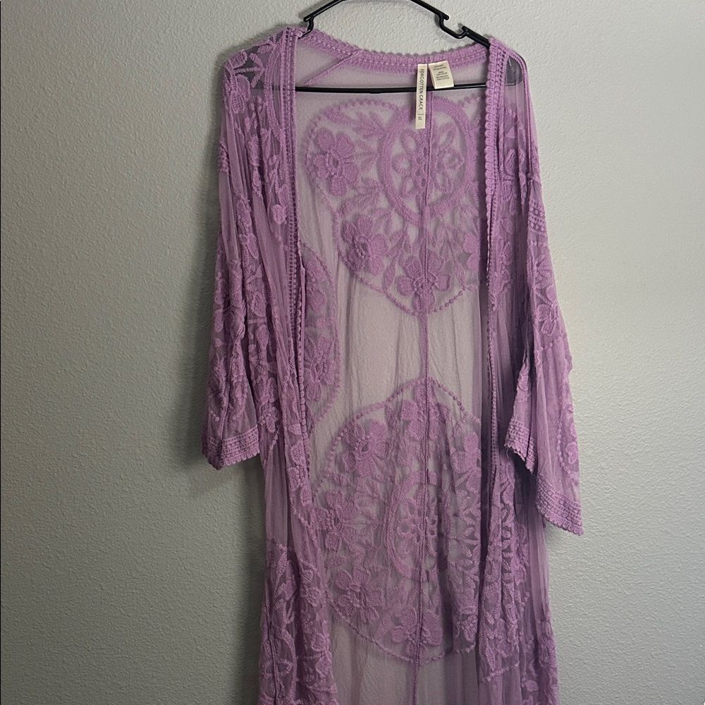 Lavender Lace Robe